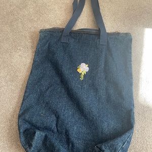 Blue jean tote bag